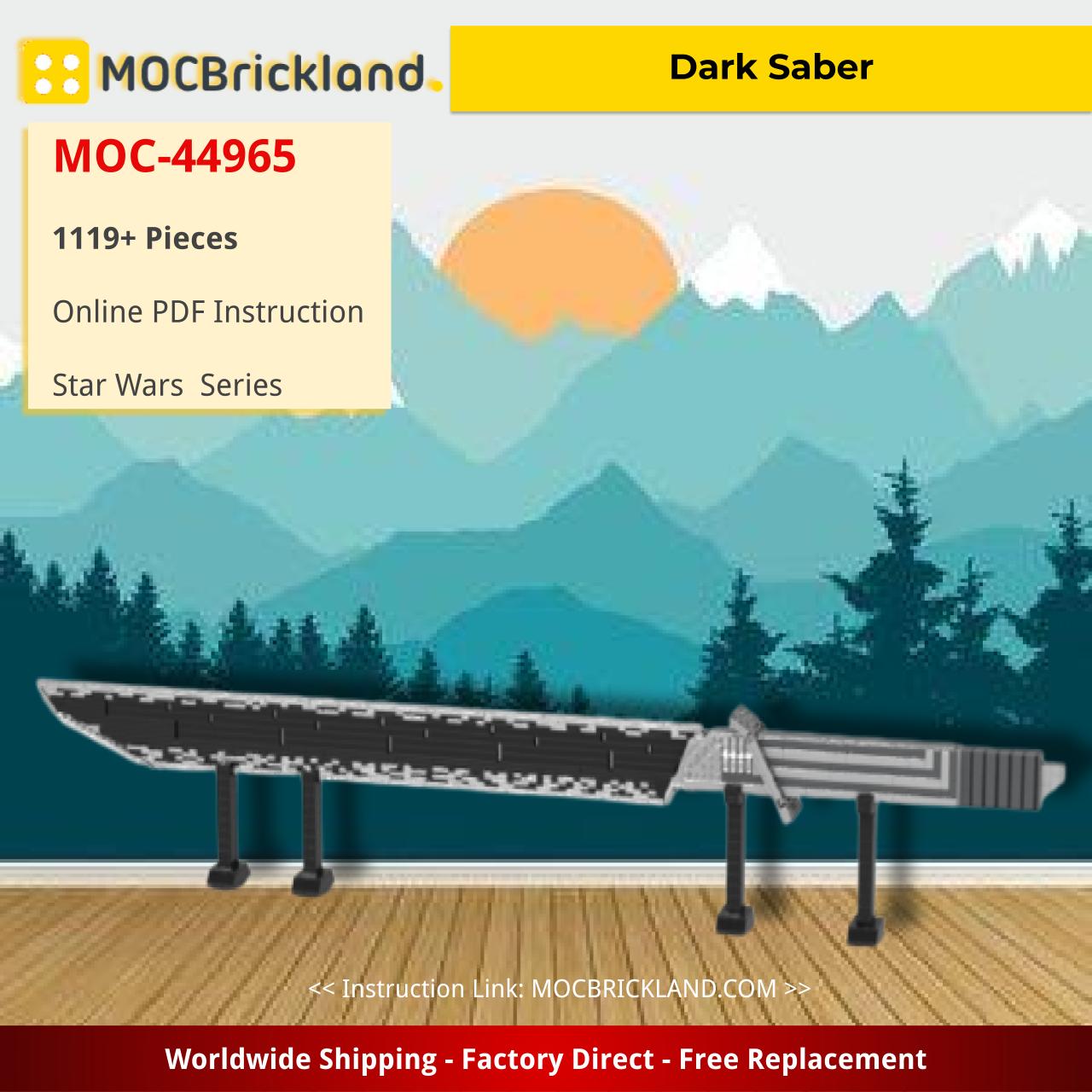 Dark Saber Star Wars MOC-44965 by dmarkng WITH 1119 PIECES