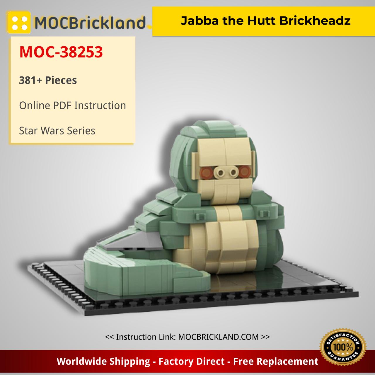 Jabba the Hutt Brickheadz Star Wars MOC-38253 by custominstructions WITH 381 PIECES