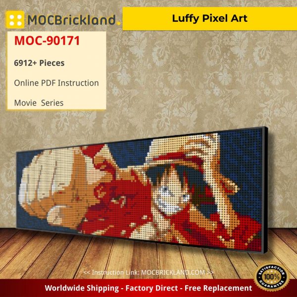 Luffy Pixel Art Movie MOC-90171 WITH 6912 PIECES