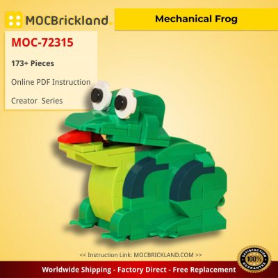 Mechanical Frog Creator MOC-72315 by JKBrickworks WITH 173 PIECES