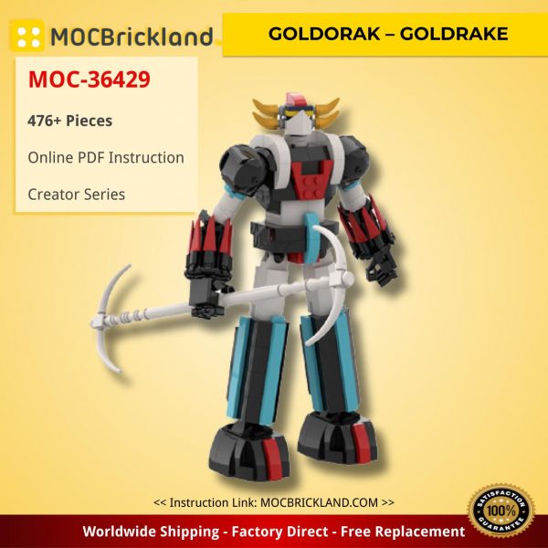 GOLDORAK – GOLDRAKE Creator MOC-36429 by FredL45 WITH 476 PIECES