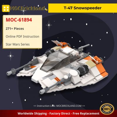 T-47 Snowspeeder Star Wars MOC-61894 by scruffybrickherder WITH 271 PIECES
