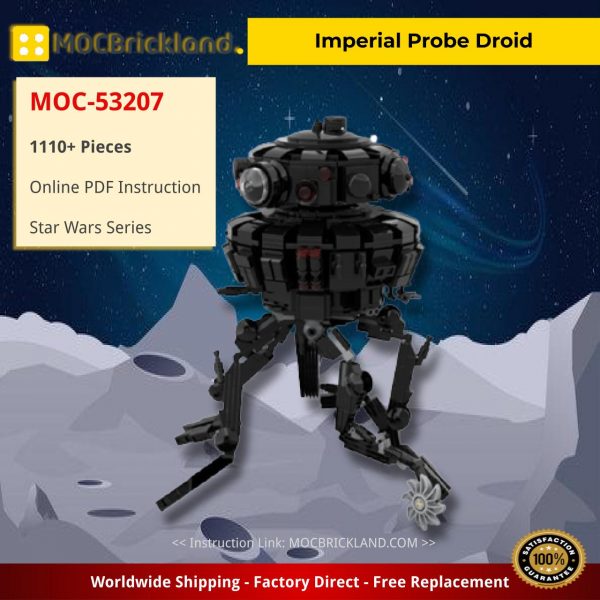 Imperial Probe Droid Star Wars MOC-53207 by dmarkng WITH 1110 PIECES