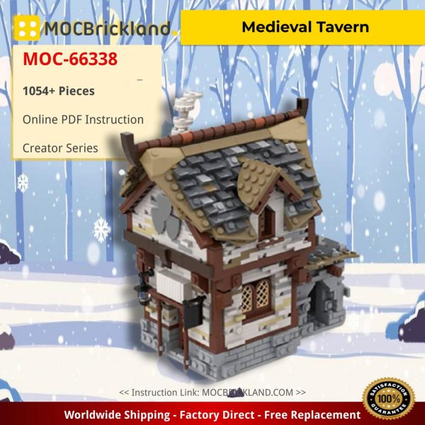 Medieval Tavern Creator MOC-66338 by medievalbricker WITH 1054 PIECES