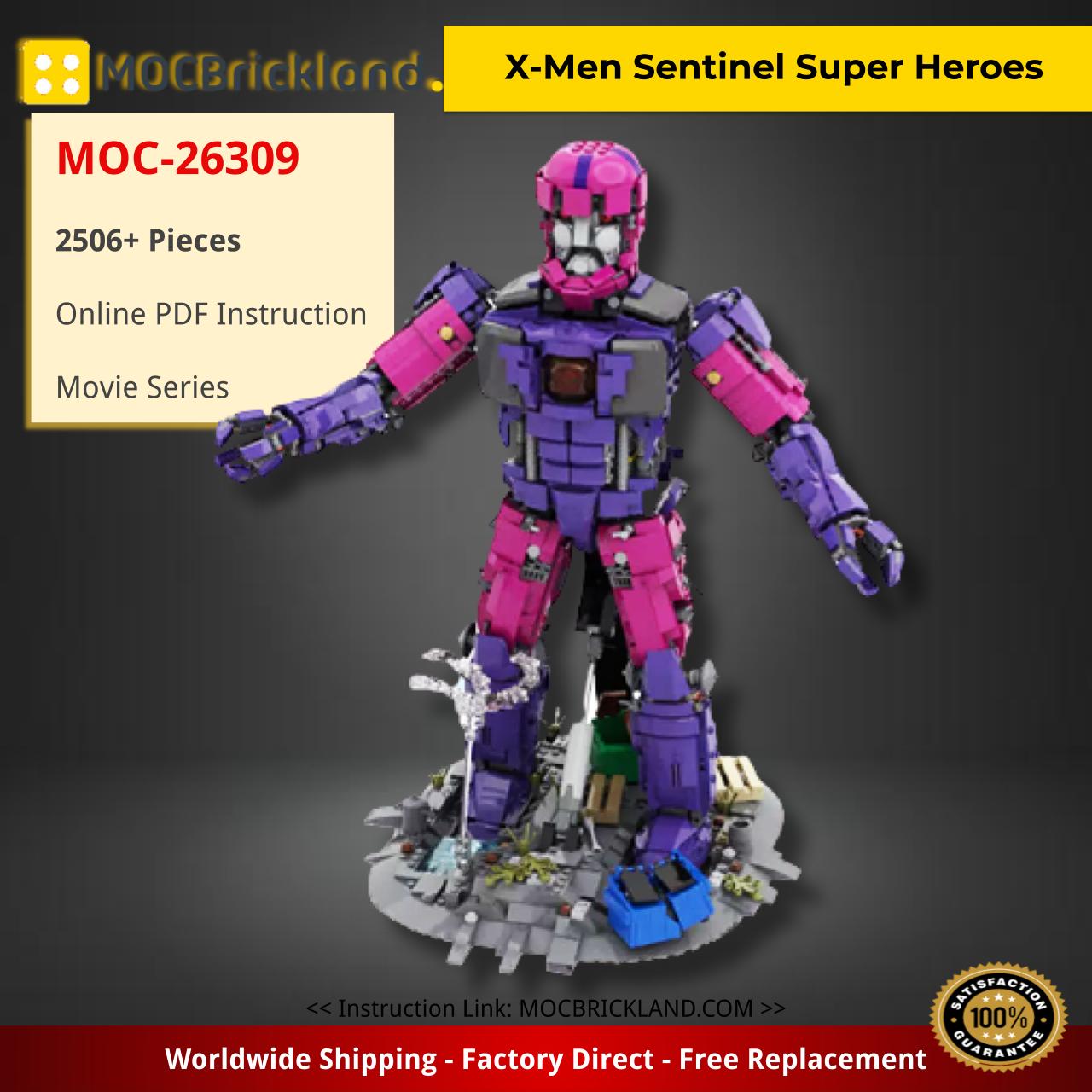 X-Men Sentinel Super Heroes Movie MOC-26309 by IScreamClone WITH 2506 PIECES