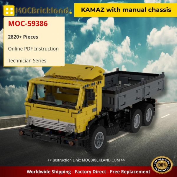 KAMAZ with manual chassis Technic MOC-59386 by TSmarf WITH 2820 PIECES