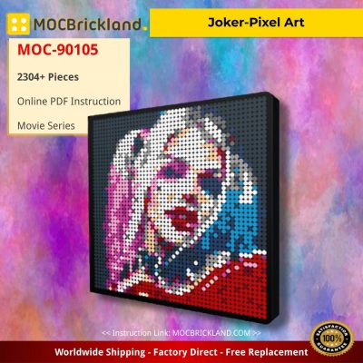 Joker-Pixel Art Movie MOC-90105 WITH 2304 PIECES