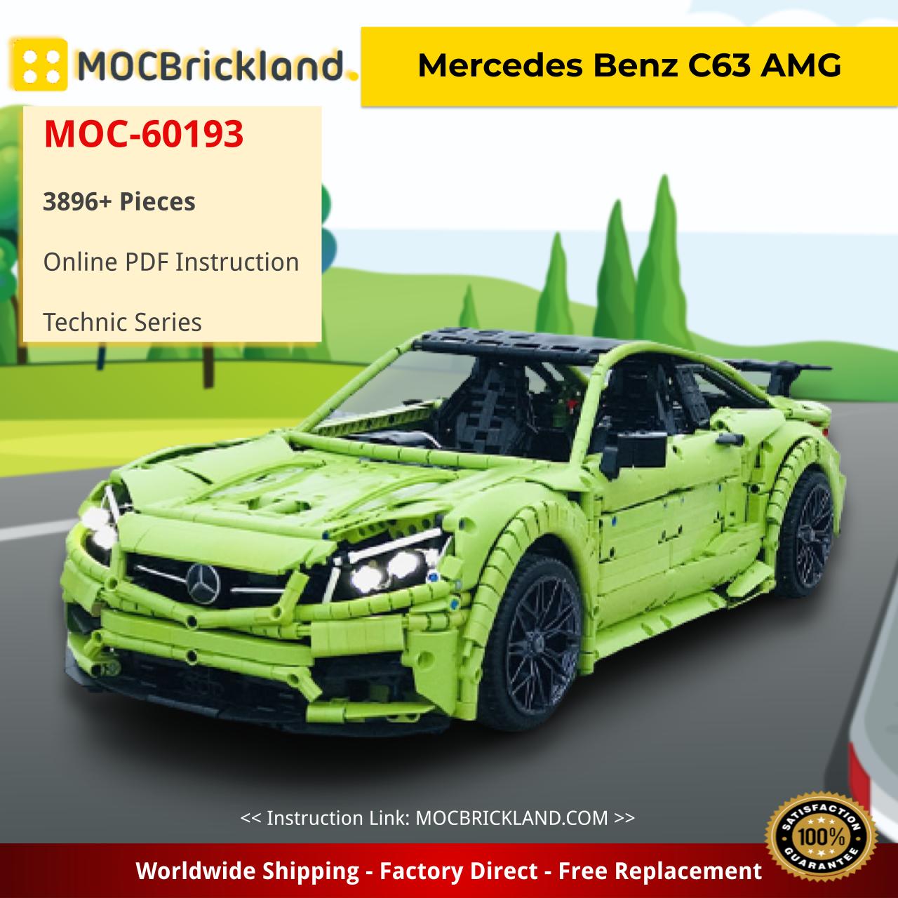 Mercedes Benz C63 AMG Technic MOC-60193 by Loxlego WITH 3896 PIECES