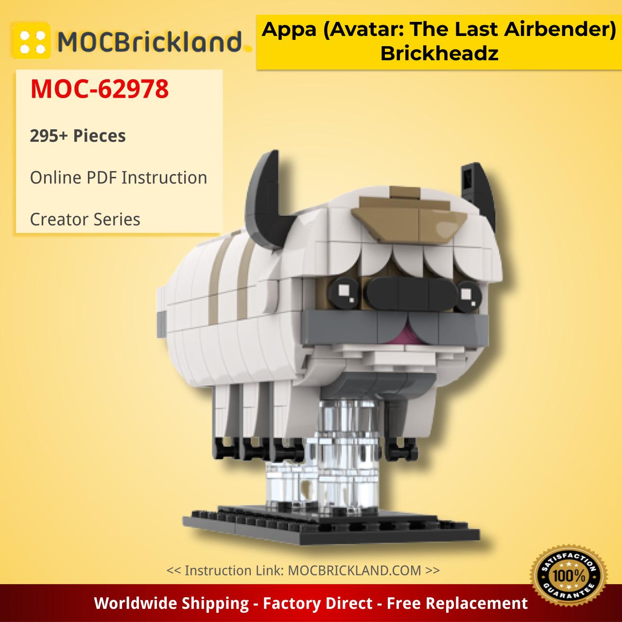 Appa (Avatar: The Last Airbender) Brickheadz Creator MOC-62978 by DrBrickheadz WITH 295 PIECES