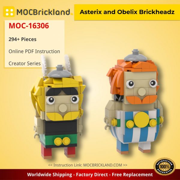 Asterix and Obelix Brickheadz Creator MOC-16306 by Marick_H WITH 294 PIECES