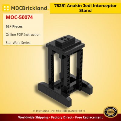 75281 Anakin Jedi Interceptor Stand Star Wars MOC-50074 by Jukehz WITH 62 PIECES