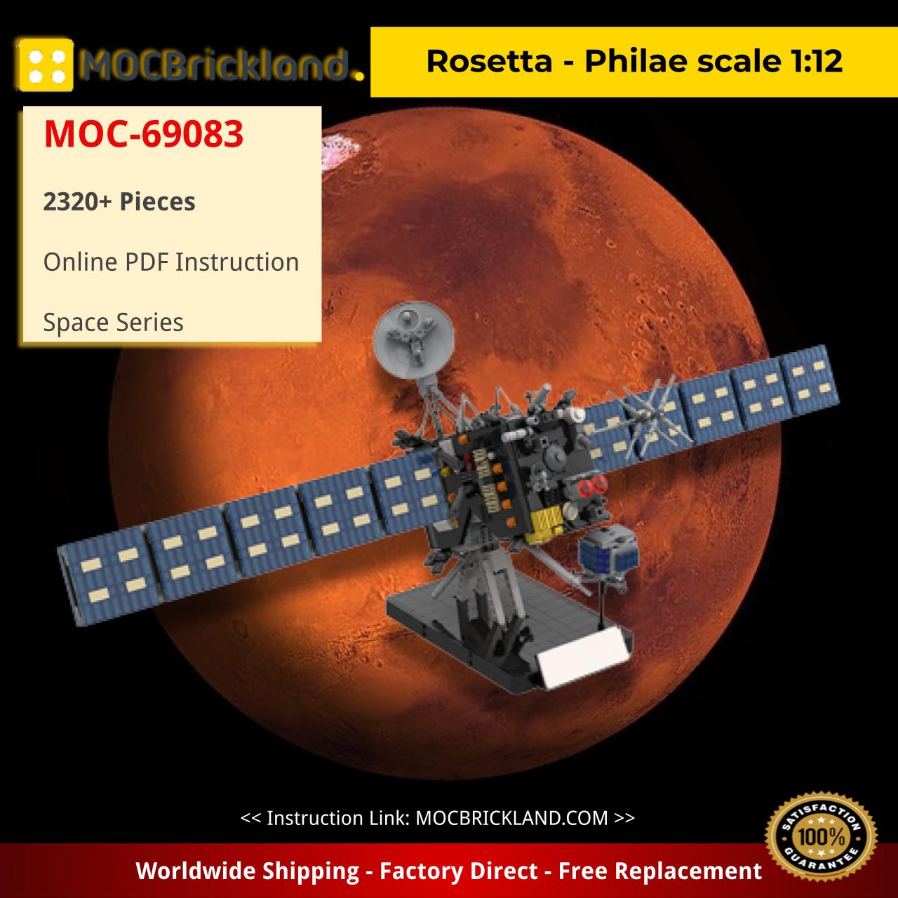 Rosetta - Philae scale 1:12 Space MOC-69083 by Supervoss WITH 2320 PIECES