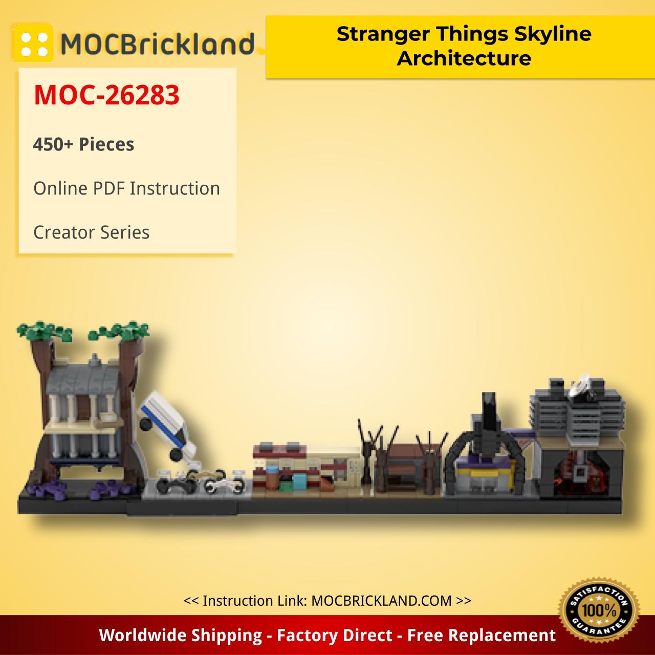 Stranger Things Skyline Architecture Creator MOC-26283 by MOMAtteo79 WITH 450 PIECES