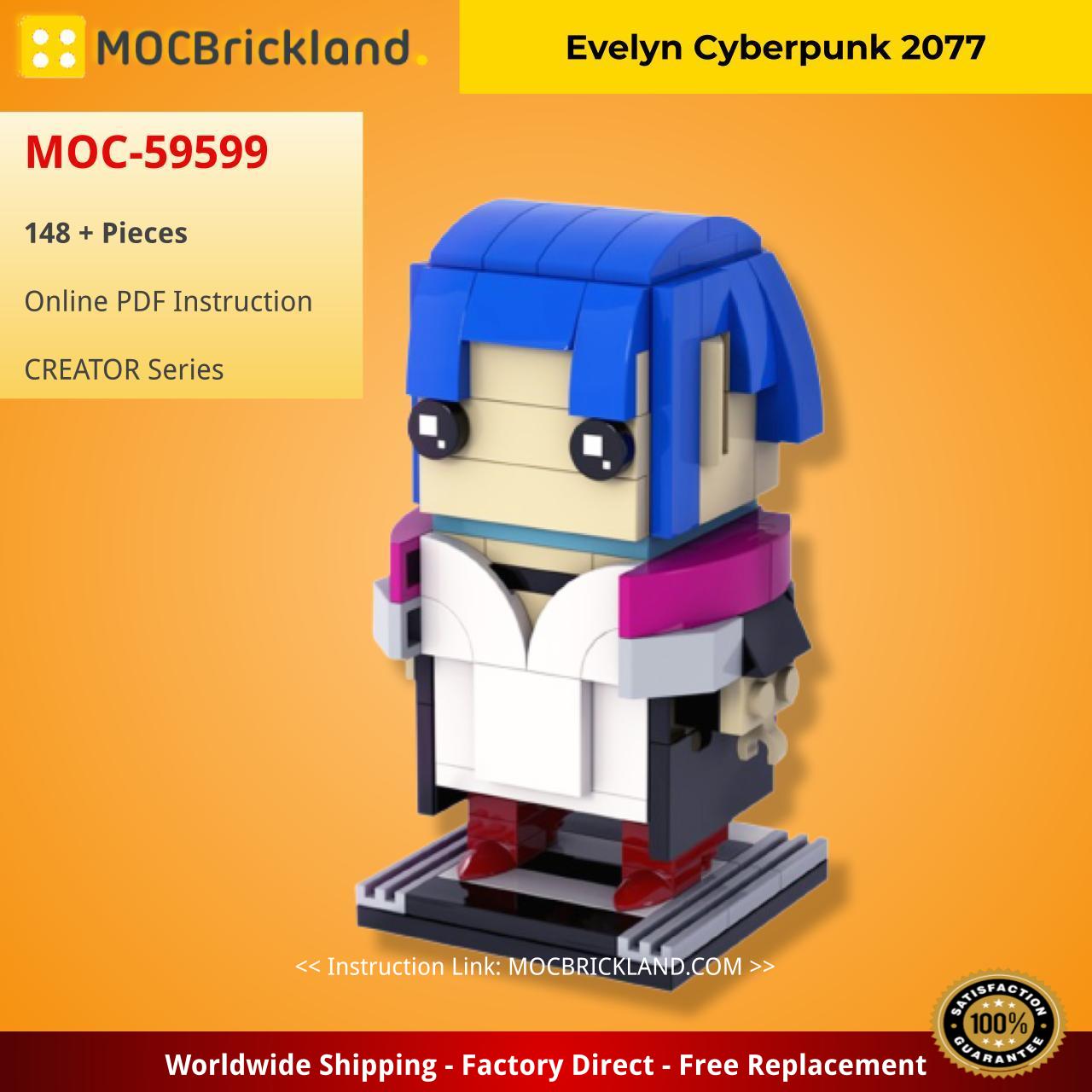 Evelyn Cyberpunk 2077 CREATOR MOC-59599 by Madglom with 148 pieces