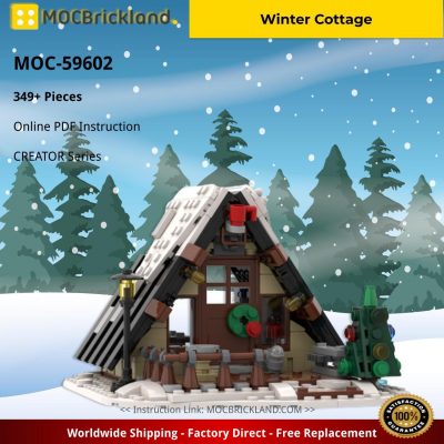 Winter Cottage CREATOR MOC-59602 with 349 pieces