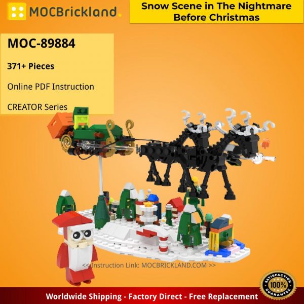 Snow Scene in The Nightmare Before Christmas CREATOR MOC-89884 with 371 pieces