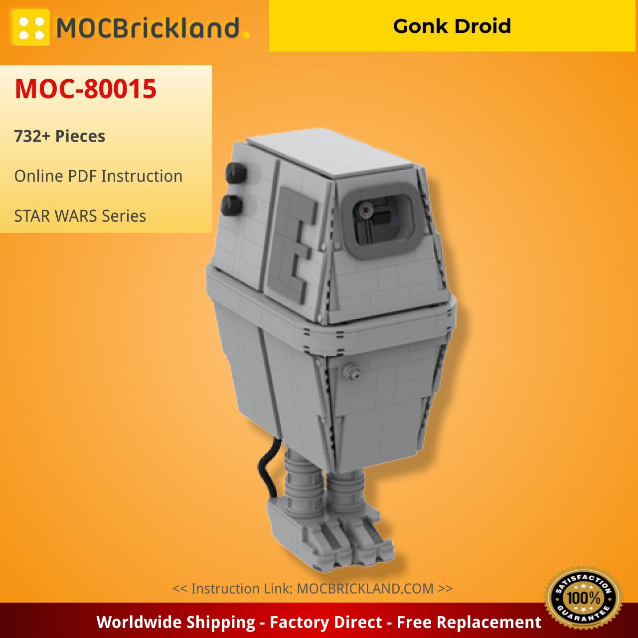 Gonk Droid STAR WARS MOC-80015 by BongoShaftsbury with 732 pieces