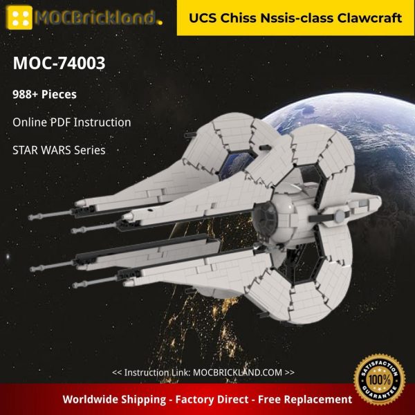 UCS Chiss Nssis-class Clawcraft STAR WARS MOC-74003 with 988 pieces