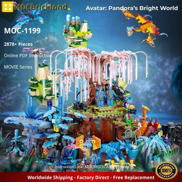 Avatar Pandora’s Bright World MOVIE MOC-1199 with 2878 pieces