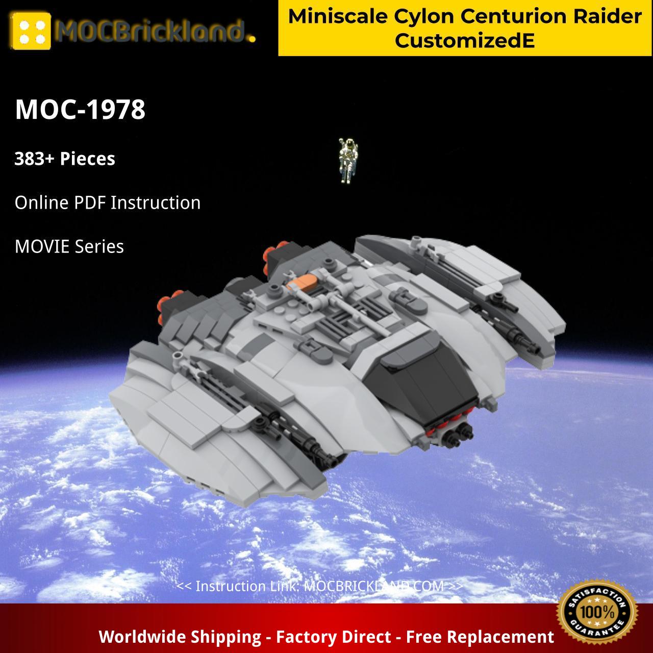 Miniscale Cylon Centurion Raider CustomizedE MOVIE MOC-1978 with 383 pieces