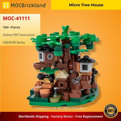 Micro Tree House CREATOR MOC-41111 by Pomx WITH 104 PIECES