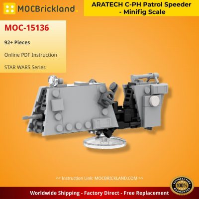 ARATECH C-PH Patrol Speeder – Minifig Scale STAR WARS MOC-15136 by BricksFeeder WITH 92 PIECES