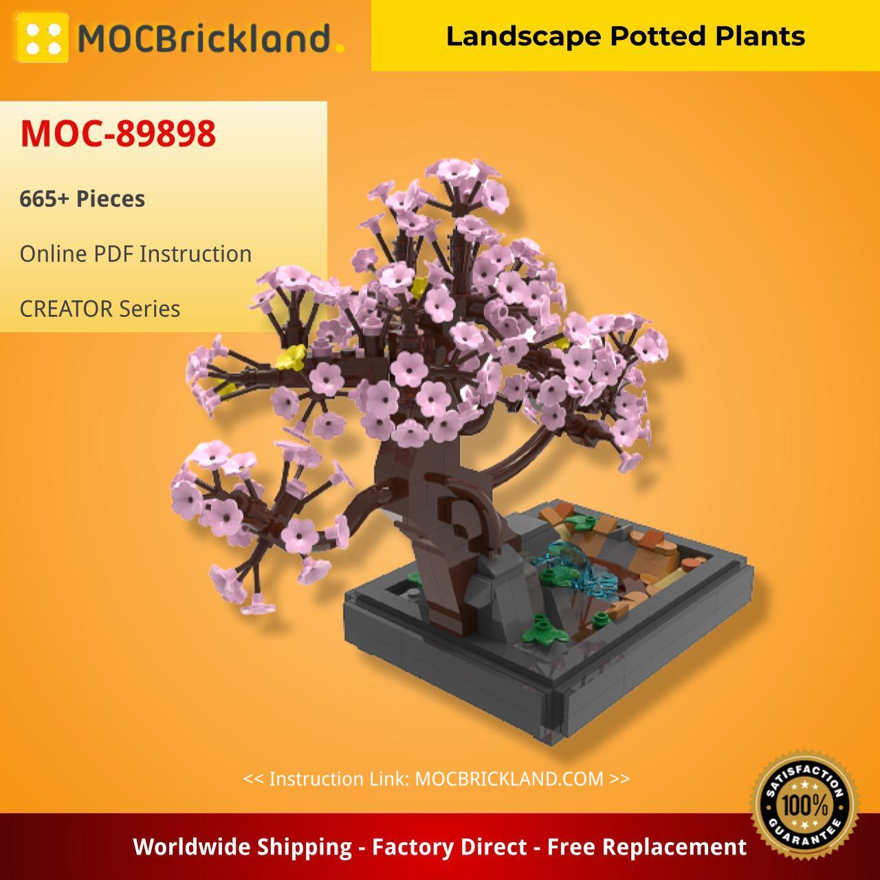 Landscape Potted Plants CREATOR MOC-89898 WITH 665 PIECES