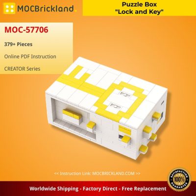 Puzzle Box “Lock and Key” CREATOR MOC-57706 by Ajryan4 WITH 379 PIECES