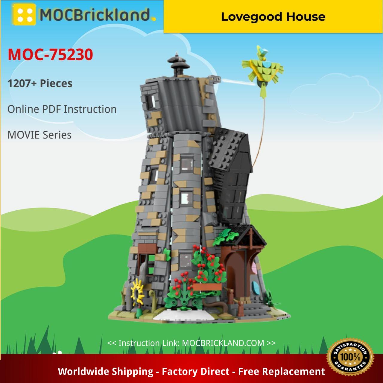 Lovegood House MOVIE MOC-75230 by MartinLegoDesign WITH 1207 PIECES