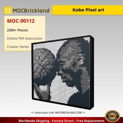 Kobe Pixel art MOC-90112 Creator With 2304 Pieces
