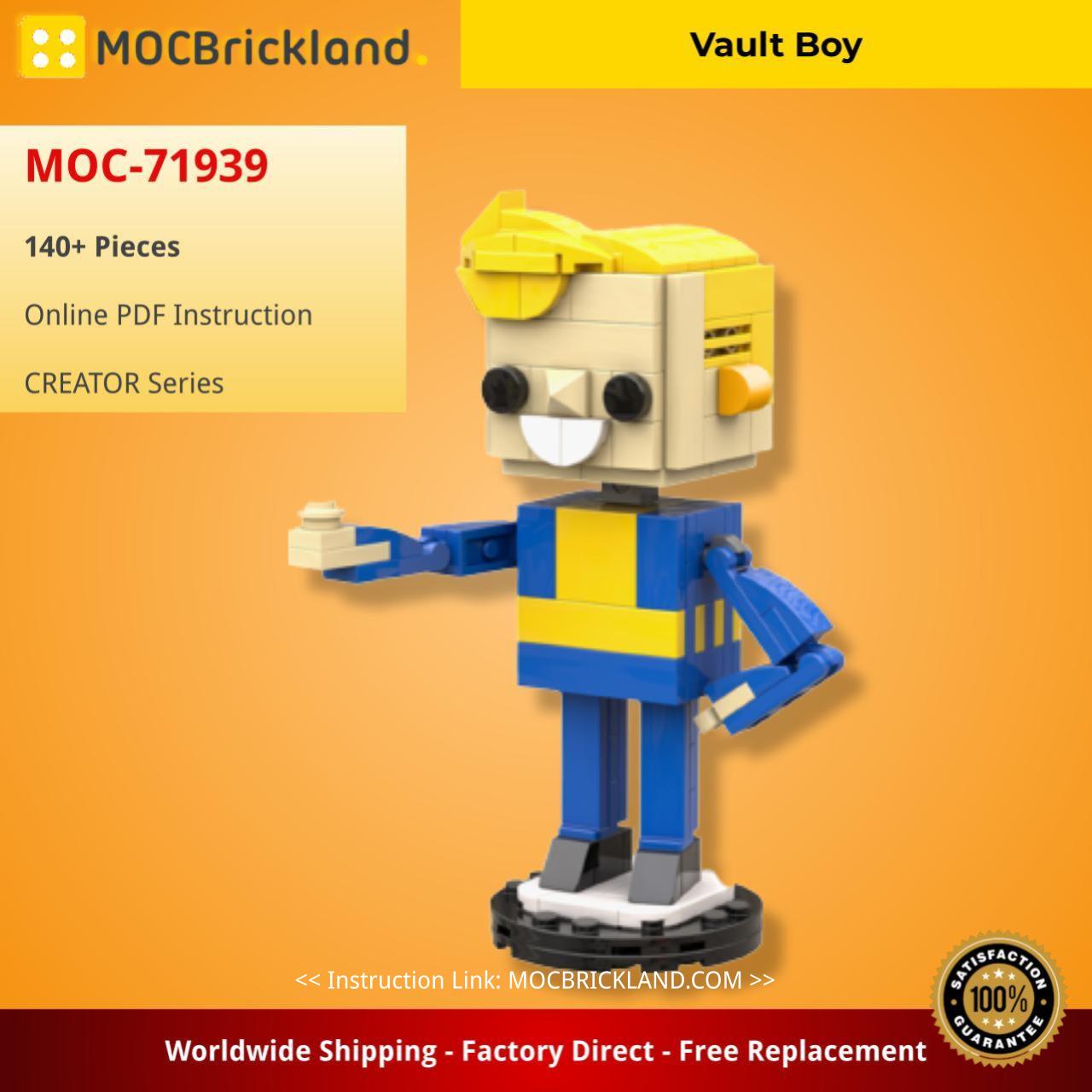 Vault Boy CREATOR MOC-71939 by Legofolk WITH 140 PIECES