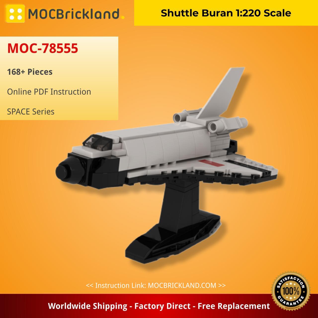 Shuttle Buran 1:220 Scale SPACE MOC-78555 by Zodiac1155 WITH 168 PIECES