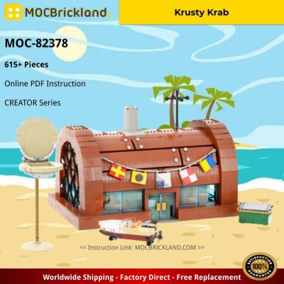 Krusty Krab CREATOR MOC-82378 by ExeSandbox with 615 pieces