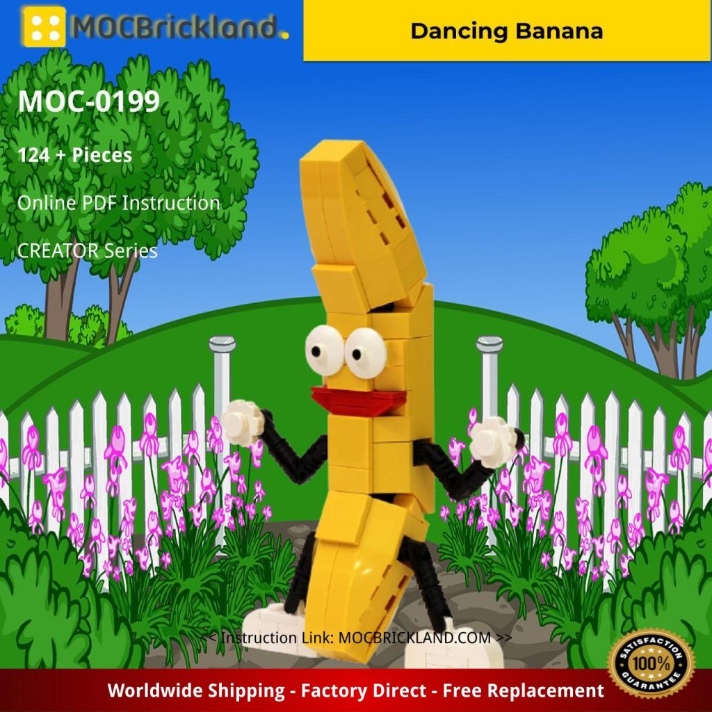 Dancing Banana Creator Moc 0199 With 124 Pieces Moc Brick Land 
