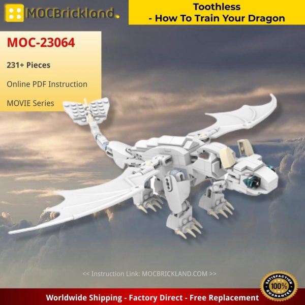 Toothless – How to Train Your Dragon MOVIE MOC-23064 with 231 pieces
