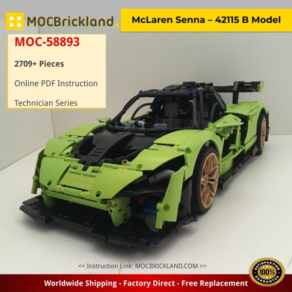 McLaren Senna – 42115 B Model Technic MOC-58893 by JamesJT with 2709 Pieces
