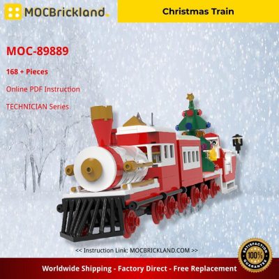 Christmas Train TECHNICIAN MOC-89889 with 168 pieces