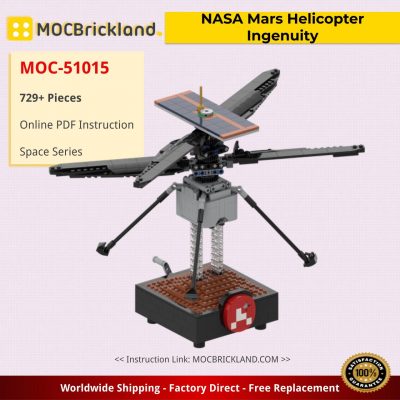 NASA Mars Helicopter Ingenuity Space MOC-51015 by Perijove with 729 Pieces