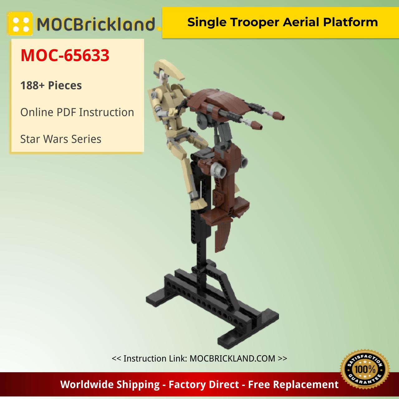 Single Trooper Aerial Platform Star Wars MOC-65633 by veryblocky with 188 Pieces