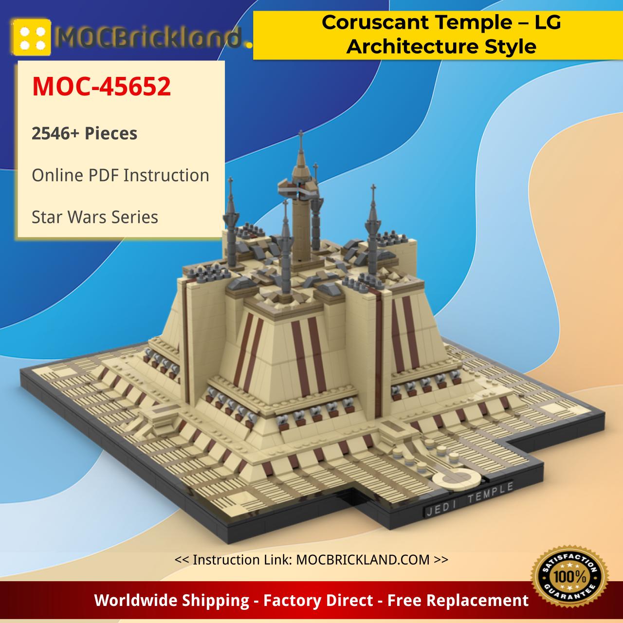 Coruscant Temple – LG Architecture Style Star Wars MOC-45652 by Jeffy-O with 2546 Pieces