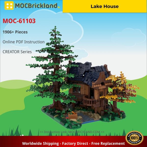 Lake House CREATOR MOC-61103 by Gr33tje13 with 1906 pieces