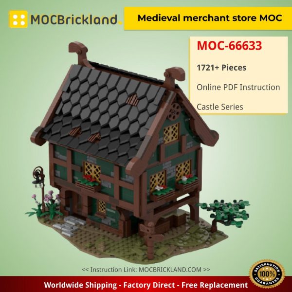 Medieval merchant store MOC CASTLE MOC-66633 by medievalbricker with 1721 Pieces