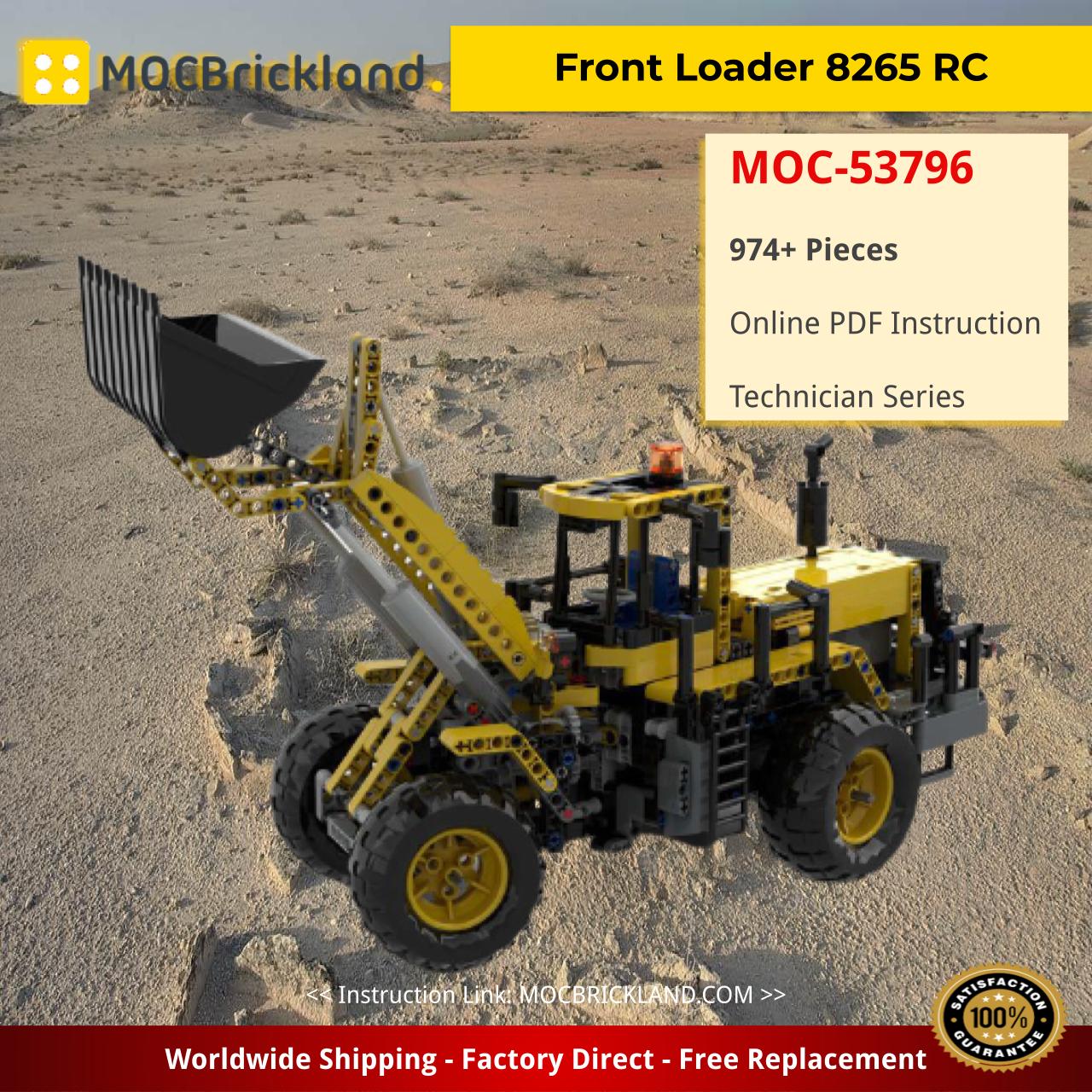 Front Loader 8265 RC Technic MOC-53796 by Edo99 with 974 Pieces