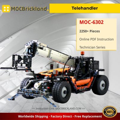 Telehandler Technic MOC-6302 by Lipko with 2250 Pieces