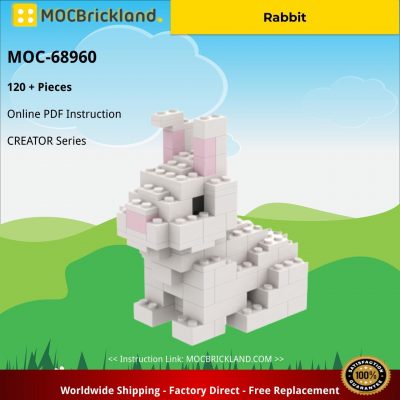 Rabbit by BrickAnd CREATOR MOC-68960 with 120 pieces