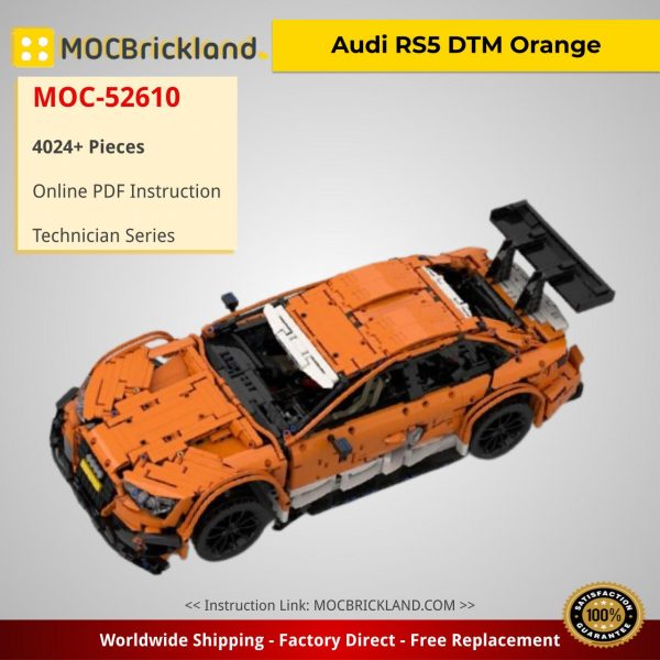 Technic MOC-52610 Audi RS5 DTM Orange by Springer83 MOCBRICKLAND