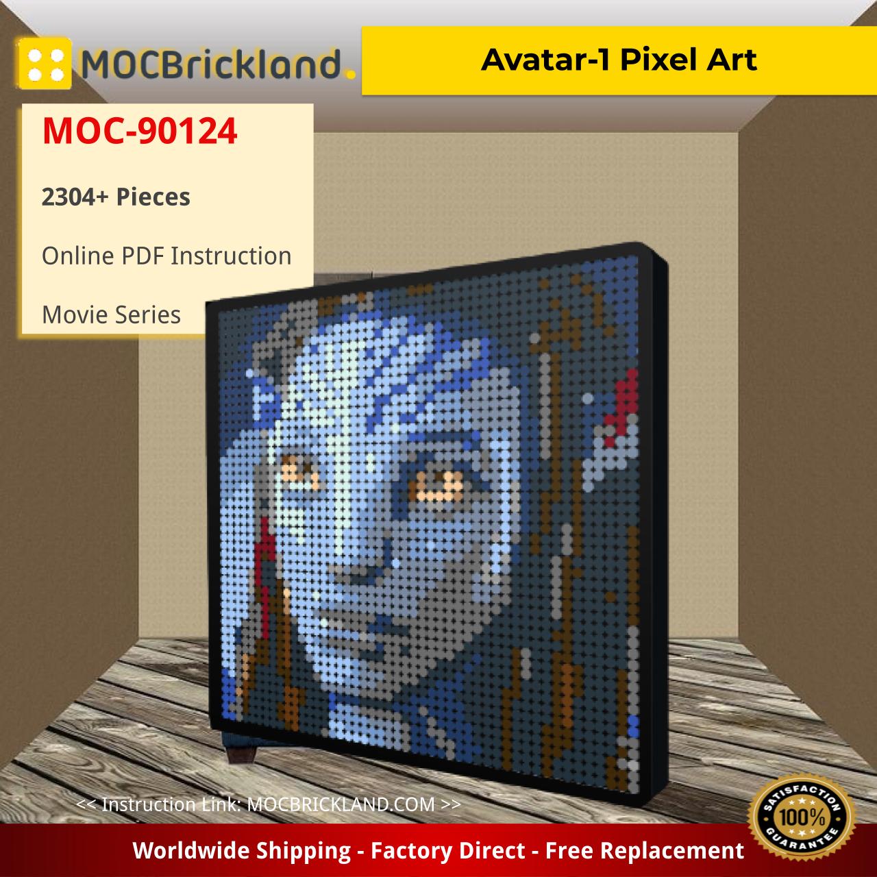 Avatar-1 Pixel Art Movie MOC-90124 with 2304 Pieces