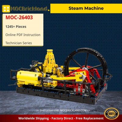Steam Machine Technic MOC-26403 by Nico71 with 1245 pieces