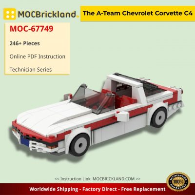 The A-Team Chevrolet Corvette C4 Movie MOC-67749 by reigar_sama with 246 pieces