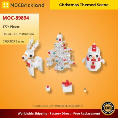 Christmas Themed Scene CREATOR MOC-89894 with 377 pieces